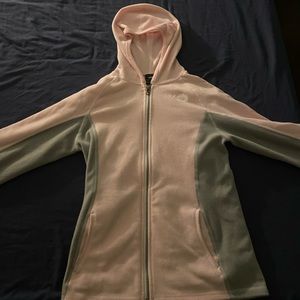 NorthFace Pink & Grey Hoodie Zip Up